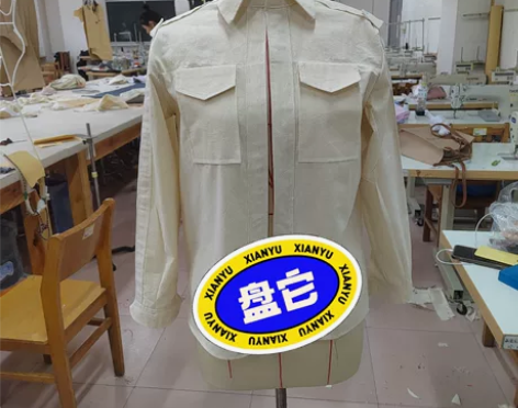女装工艺白坯布衬衫 可出效果图、细节图、整...