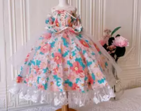 少儿服装设计洛丽塔材料包可穿脱娃衣