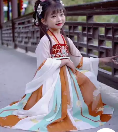 【全新包邮】女童汉服儿童汉服古装裙子学生古...