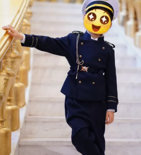 儿童男童走秀服装演出服制服,130码,设计...