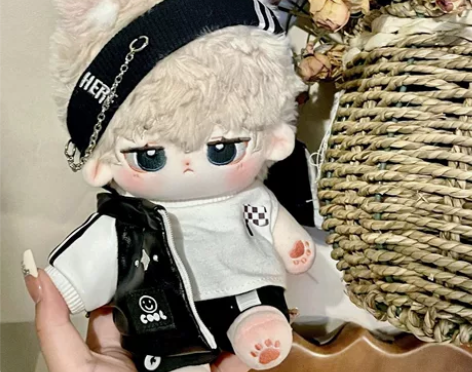 【现货包邮20cm娃衣】棉花娃娃衣服夹克卫...