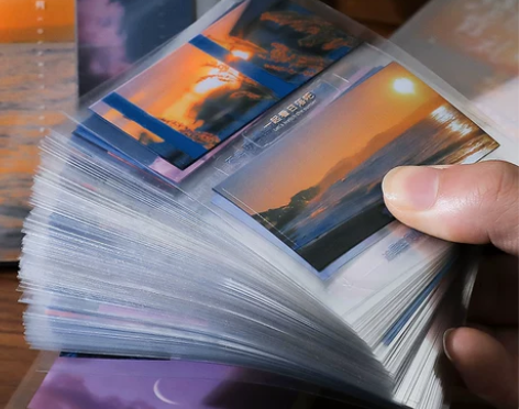 收集温柔手帐贴纸套餐ins落日风景素材手账...