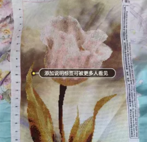 清新丽人十字绣成品～个人绣制，原本准备送人...
