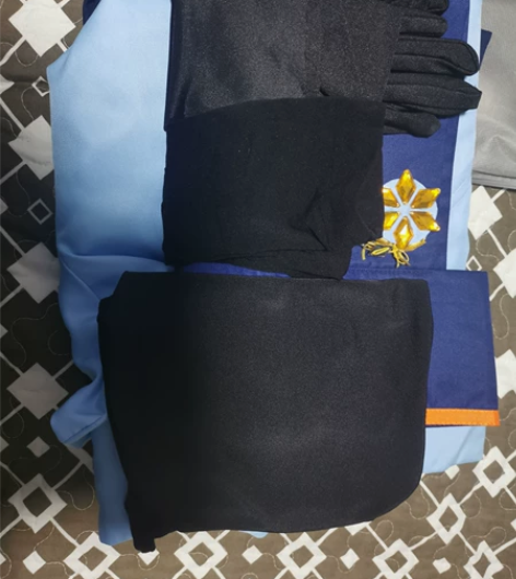 光遇cos服+漫囧家棉绒斗篷+黑金斗+白金...