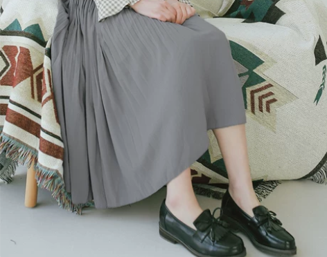 流水行云/松紧腰优雅雪纺百褶裙  秋新款 ...