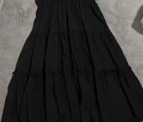 黑色公主风蛋糕裙连衣裙 买来穿过一次，吊牌...