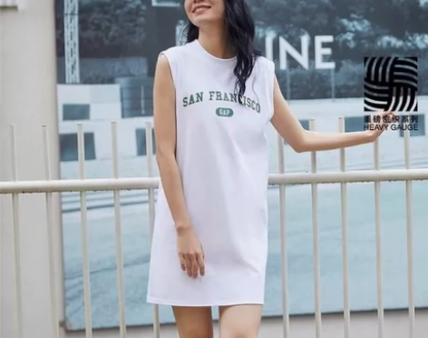 Gap女装纯棉无袖连衣裙学院风,全新正品保...