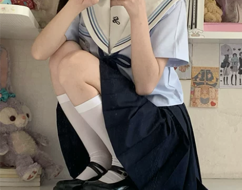 学院风裙 学院风短裙jk制服夏服日系水手服...