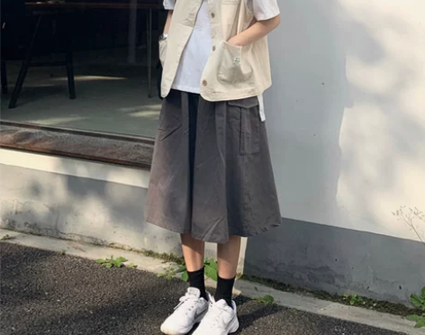 日系女装自制日式工装伞裙女文艺日系学生复古...