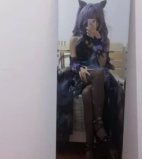 三町目刻晴皮肤s衣服+漫美假发+自配鞋 不...