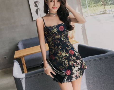 格格家 夏季重磅推荐欧美博主街拍缎面刺绣中...