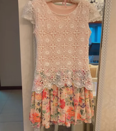 可爱风格连衣裙，颜色穿上显白，淑女气质 感...