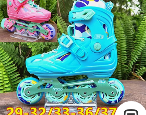米高儿童轮滑鞋溜冰鞋直排轮女男可调旱冰鞋初...