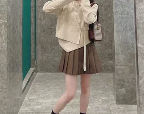 初秋甜盐系穿搭女炸街法式高级感气质小个子别...