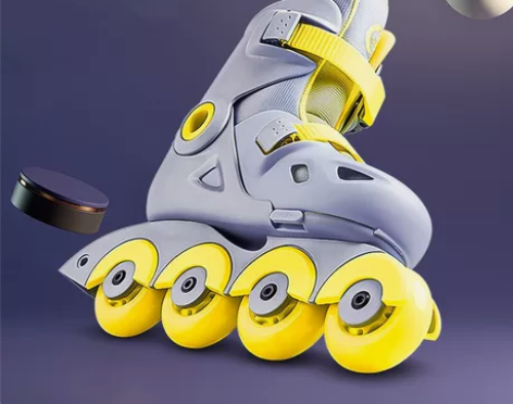 小米小寻溜冰鞋直排轮滑鞋儿童男童女童滑冰旱...