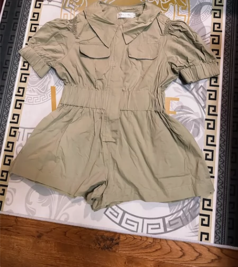 28元包邮！S码夏季新款网红泡泡袖翻领宽松...