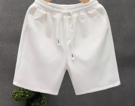 高级质量简约短裤男女外穿休闲五分运动裤 感...