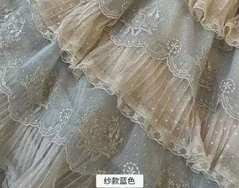 月夜曼陀罗 预约 全新带吊 短款M蓝色纱版...