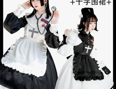 提灯天使 小护士 LP月色星象馆 M码 黑...