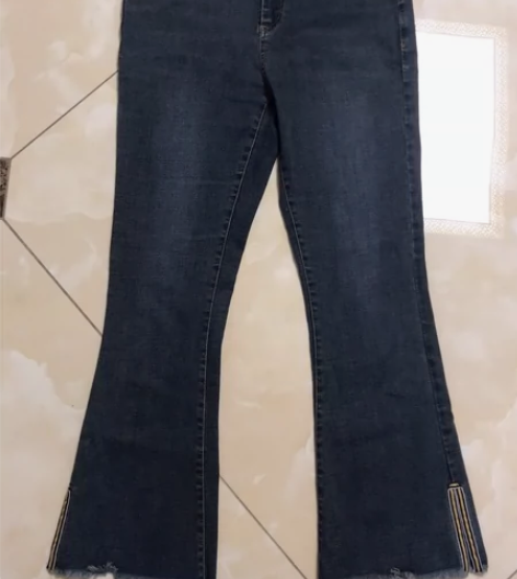 155/60A喇叭裤牛仔裤 女士喇叭裤面料...