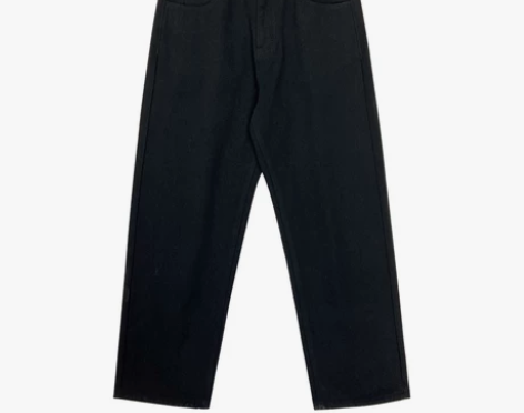 化学少女「冬日神裤」黑色牛仔裤女冬新款高腰...