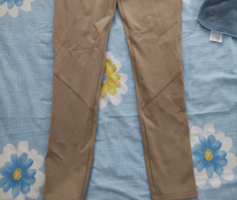 安纳苏丝卡其色加绒裤子 小脚裤铅笔裤 弹力...