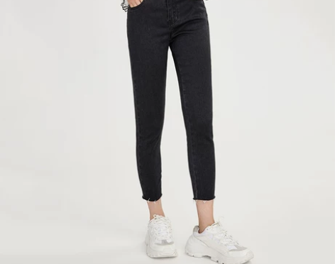 LILY冬季新款女装发热保暖黑科技黑色小脚...