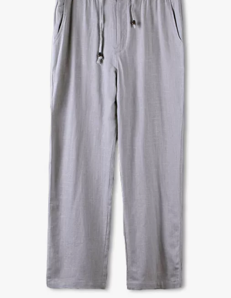 棉麻裤 棉麻长裤男士夏季亚麻加肥加大码宽松...