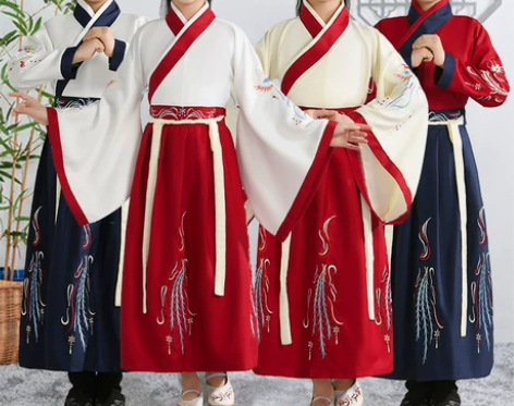 儿童国学汉服幼儿园开笔礼三字经演出服中小