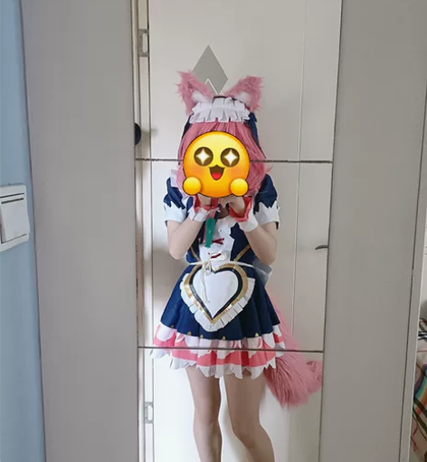 妲己女仆咖啡cos 前娘说是三分家的，应该...