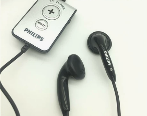原装飞利浦经典迷你收音机收藏款低音耳塞式耳...