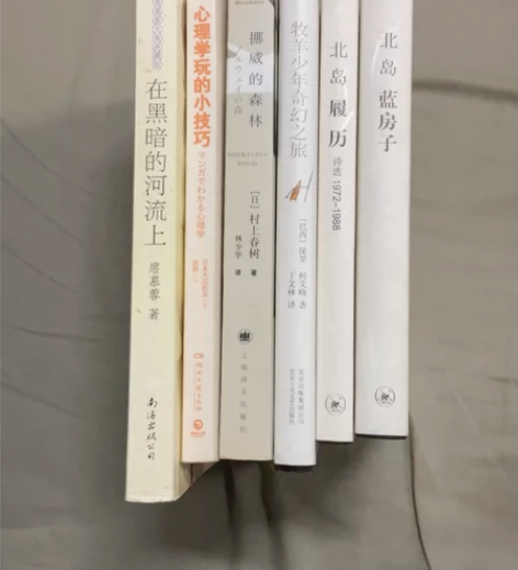 北岛、席慕容、村上春树，15块一本，三本及...