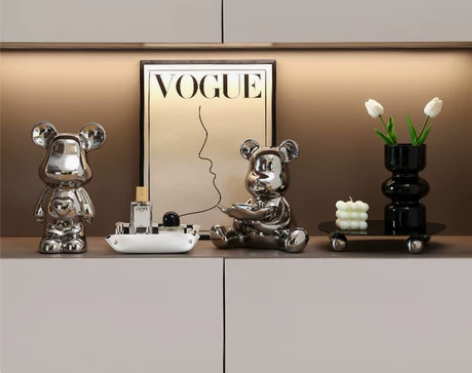 轻奢玄关柜收纳摆件高档家居饰品客厅进门口餐...