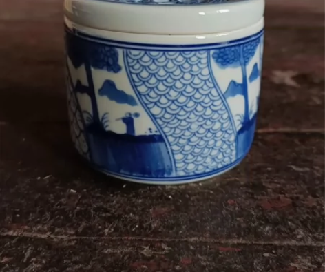 景德镇早期厂货五六十年代青花香薰炉，柴窑手...