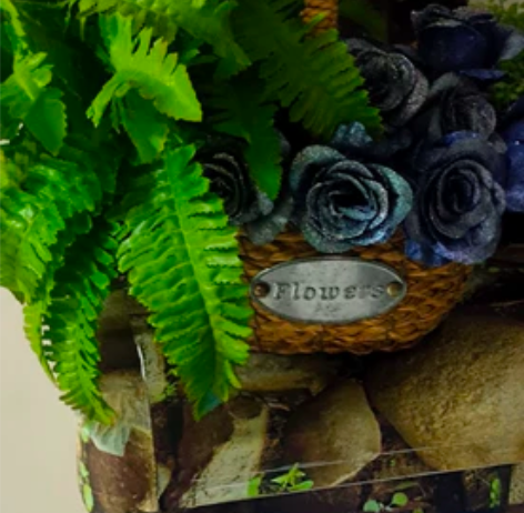 草编花篮  加  花  一起  搬家急出 ...