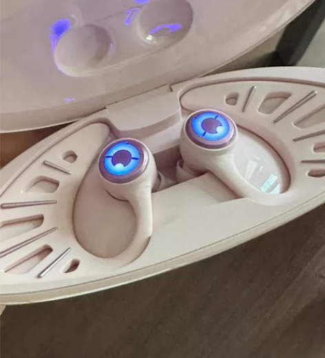 妖舞精灵耳机发光白色降噪音乐运动无线蓝牙 ...