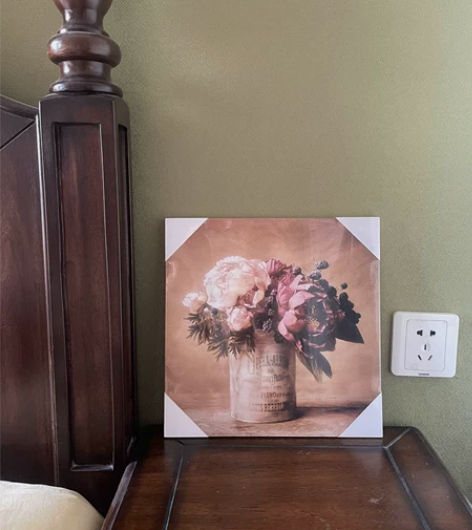 无框复古装饰画美式装修摆件花园装饰田园风 ...