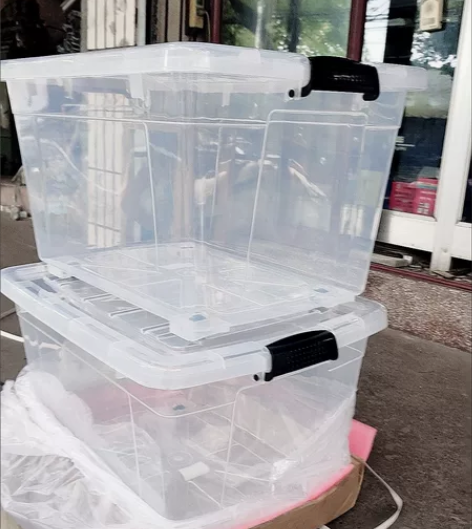 【高透明可养鱼】低价出售特厚全透塑料收纳箱...