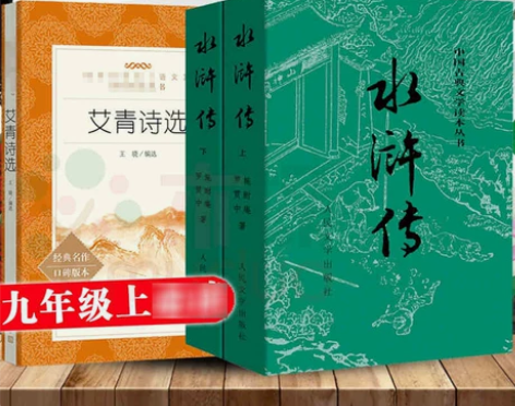水浒传和艾青诗选九年级必读正版原著无删减完...