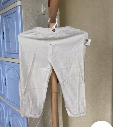 印象童年白色宝宝薄款防蚊裤3条。连买三条可...