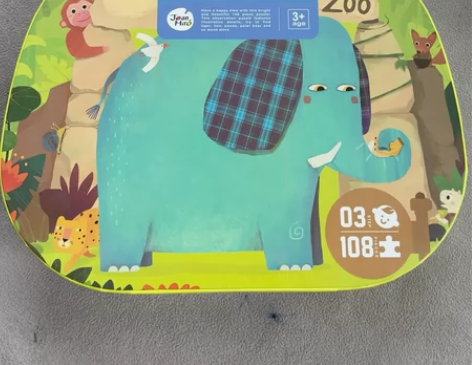 美乐童年拼图 108块不缺正常使用痕迹非偏...
