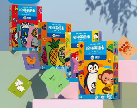 美乐童年儿童英语卡片单词学习早教玩具幼儿启...