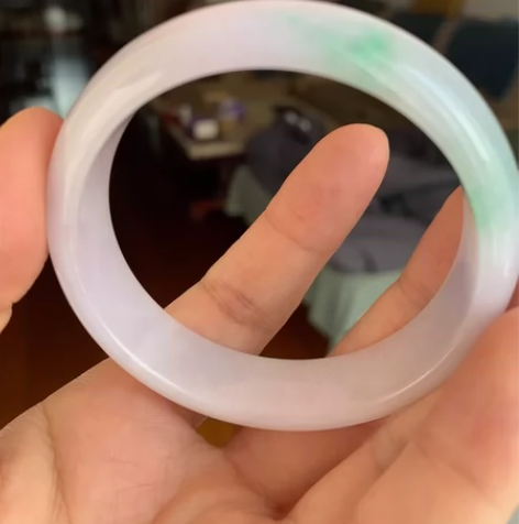 闲置放漏：白底青飘阳绿 带紫头 有水头也有...