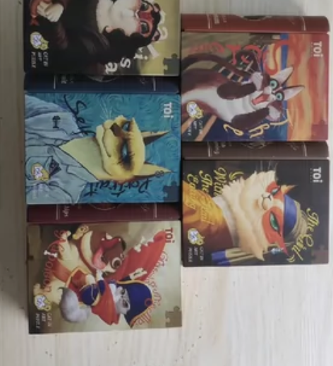 Toi正版艺术猫名画拼图系列(呐喊，带耳环...