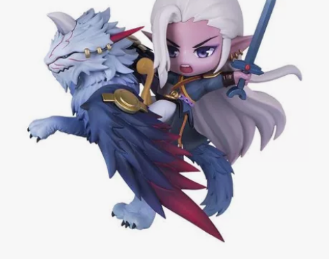 dnf手办正版克伦特的呐喊/祝福手办Q版手...