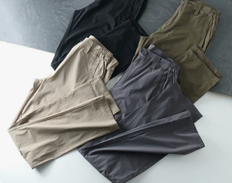 性价比四面弹男士户外薄款透气弹力丝滑凉爽速...