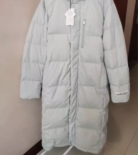 gxg.jeans 长款羽绒服，浅灰色，1...