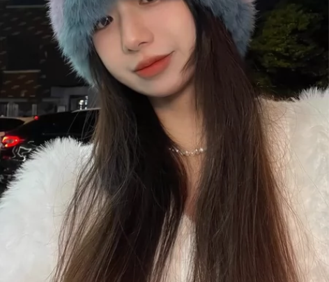 毛感很好兔毛针织帽女冬季保暖毛线帽韩版可爱...