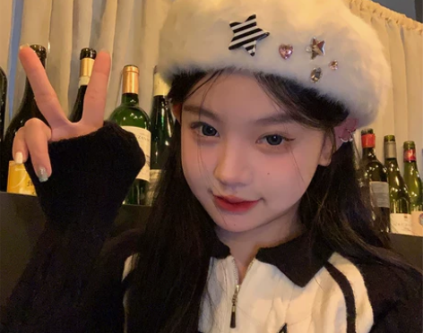 ?千禧甜妹~ 设计款Y2K星星贝雷帽女秋冬...