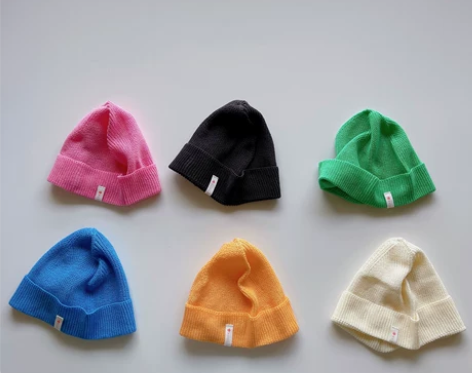 网红婴儿宝宝帽子春秋薄款男女童毛线帽套头帽...